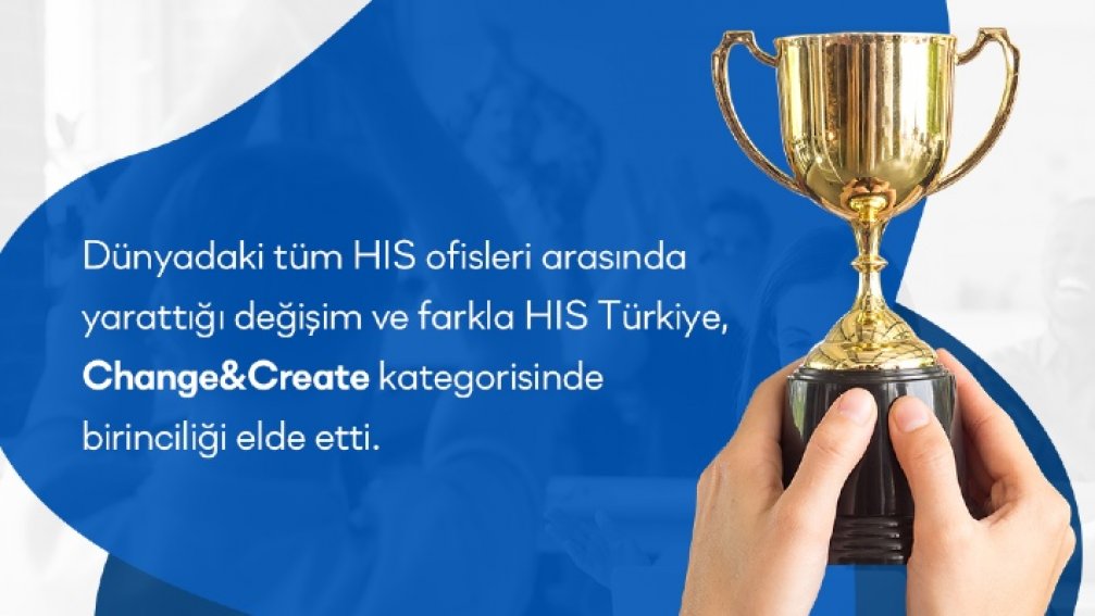 HIS Travel Change & Create Kategorisinde Birinci Seçildi