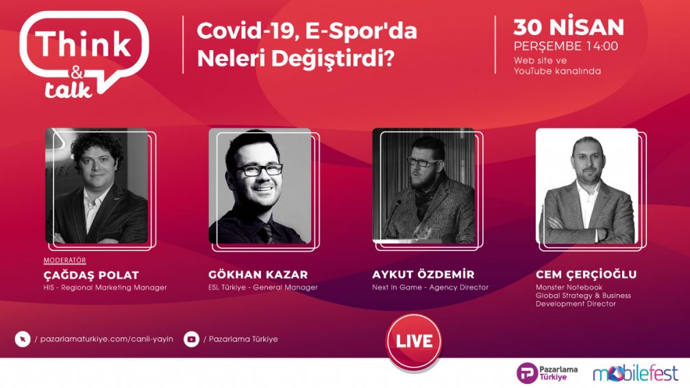 ‘’Covid-19, E-Spor’da Neleri Değiştirdi?’’ İçerikli 4. Think & Talk Etkinliğinde Ön Plana Çıkan Başlıklar