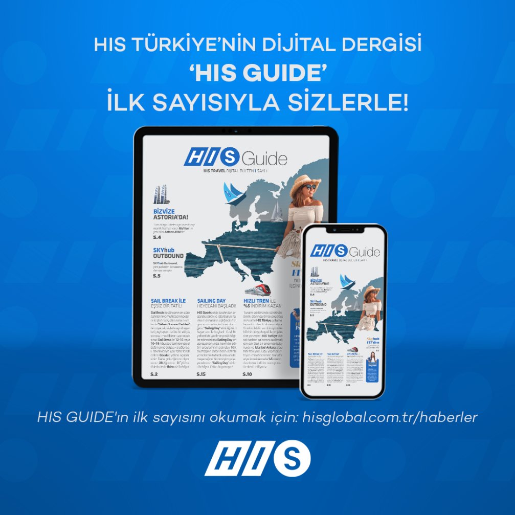 HIS TÜRKİYE’NİN DİJİTAL DERGİSİ ‘HIS GUIDE’ İLK SAYISIYLA SİZLERLE!